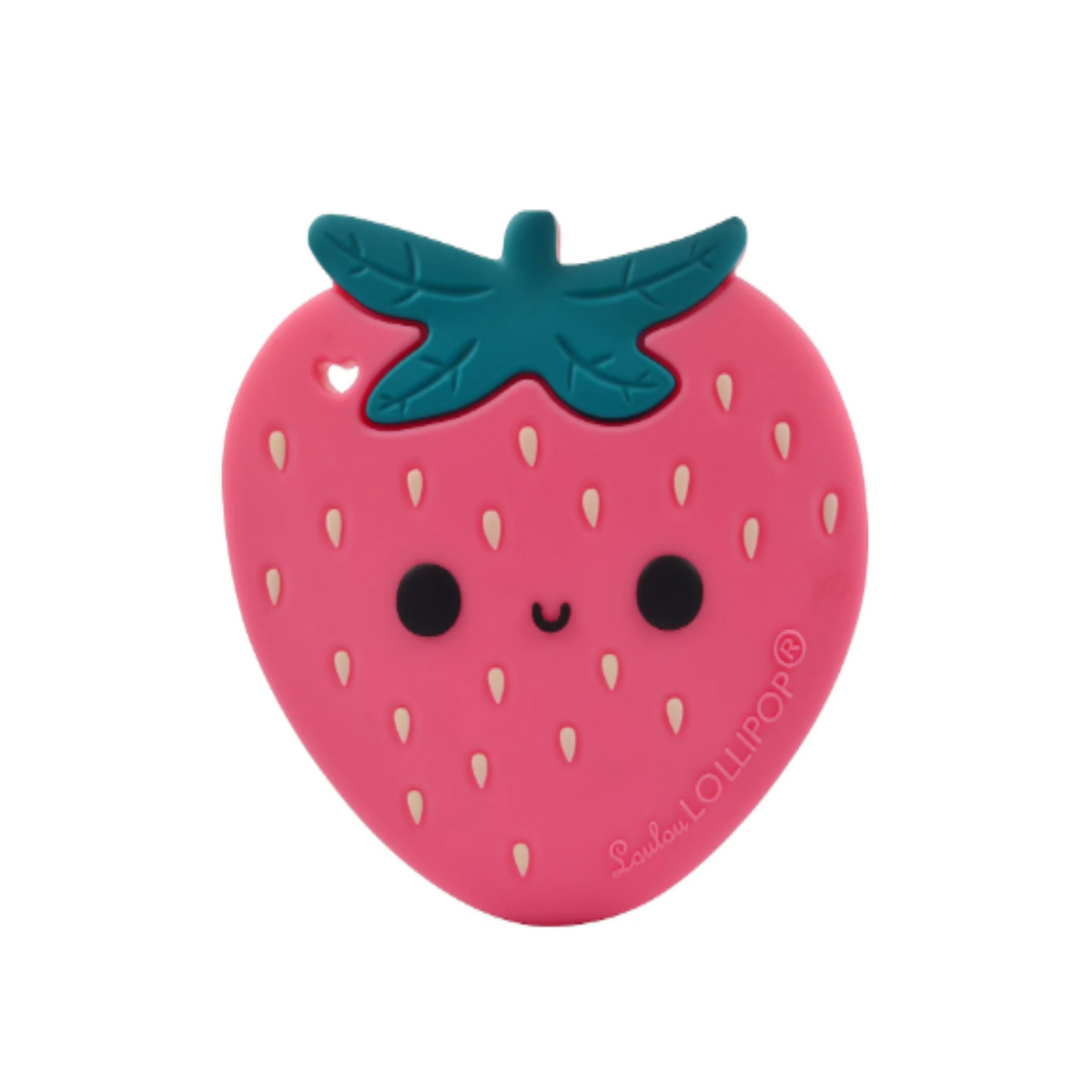 Silicone Teether Single - Strawberry