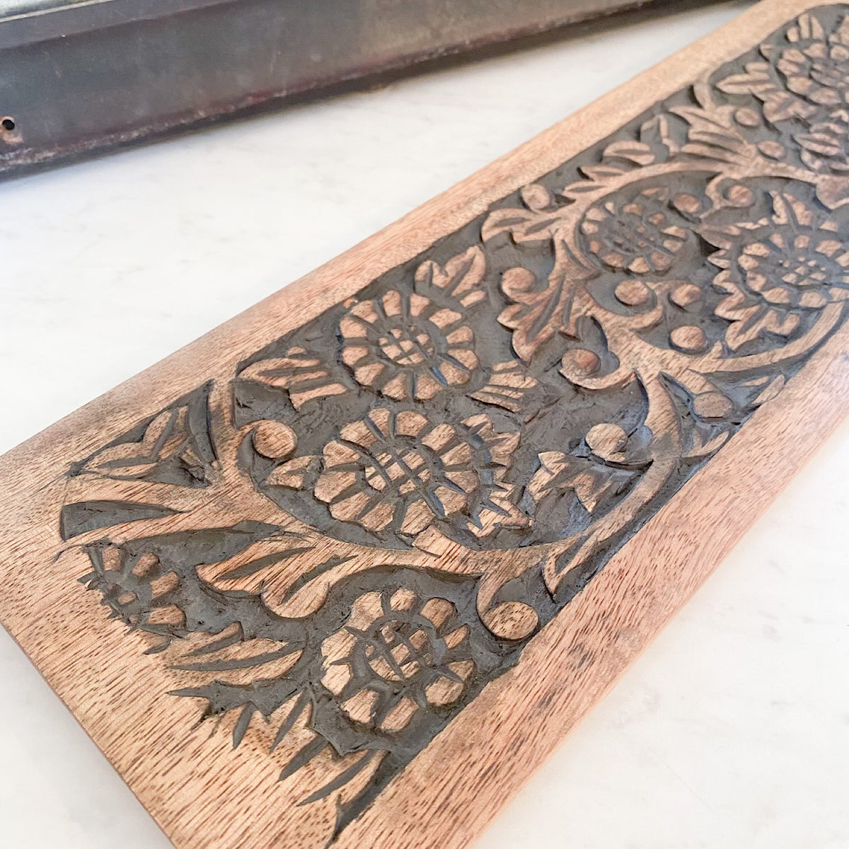 Hand-Carved Mango Wood Tray