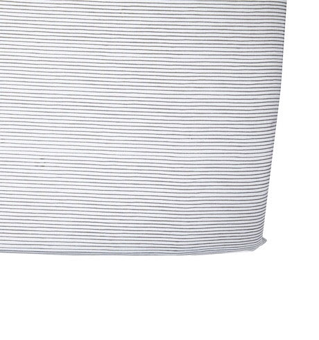Pencil Stripes Crib Sheet, Grey