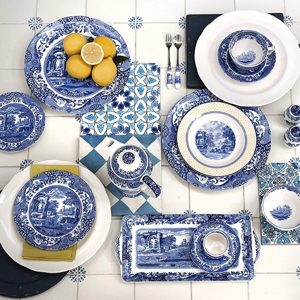Spode Blue Italian 10.5&quot; Dinner Plate