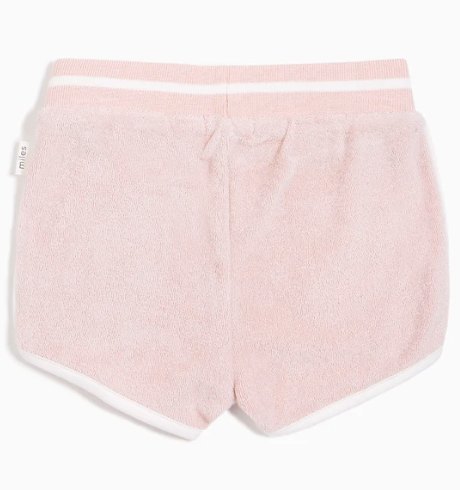 Pink terry 2025 cloth shorts