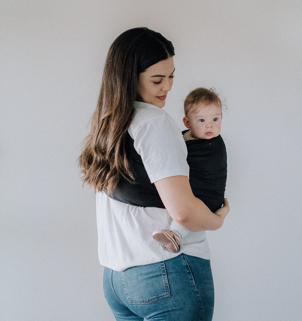 Linen Baby Carrier Coal Plum Home Design