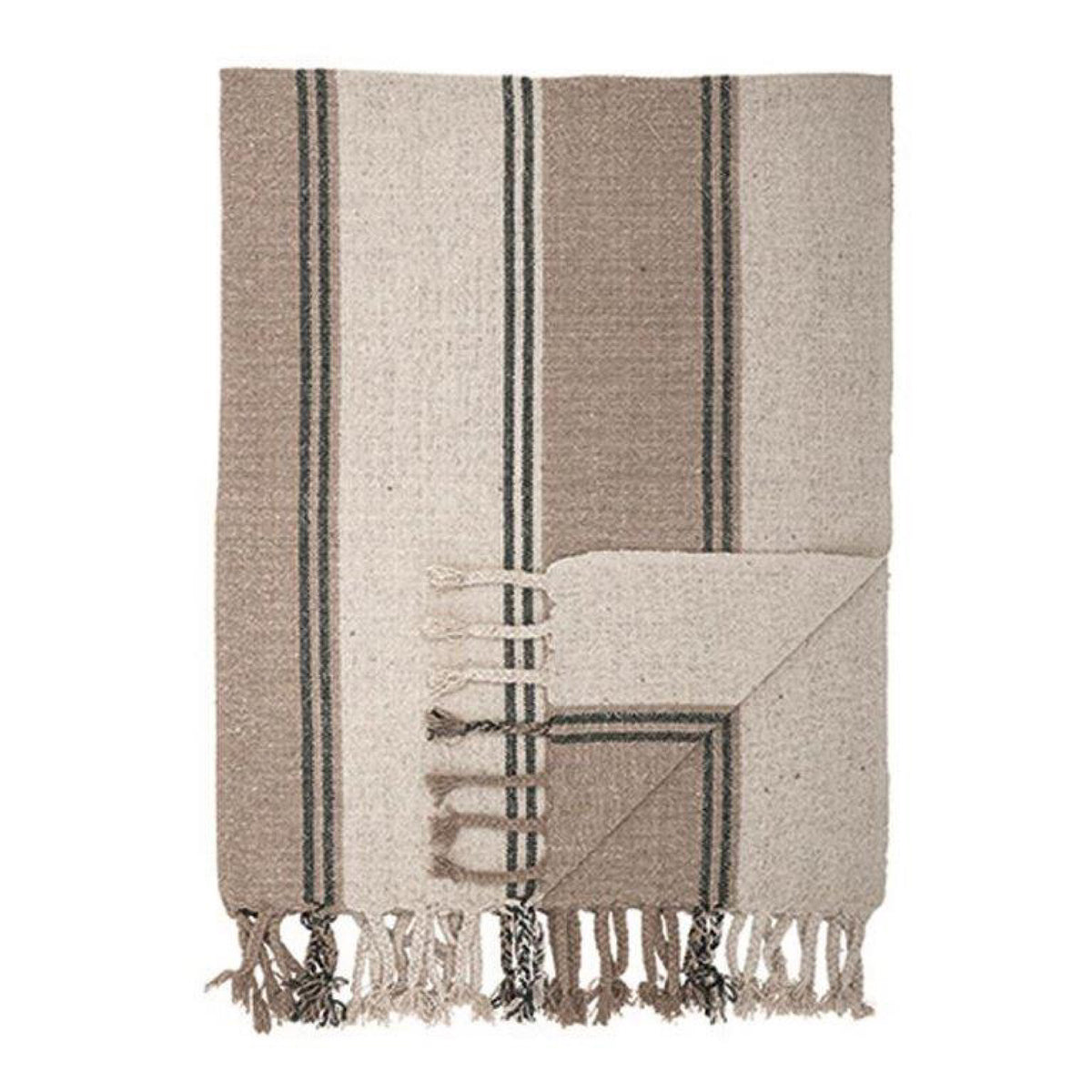 Woven Throw with Tassels