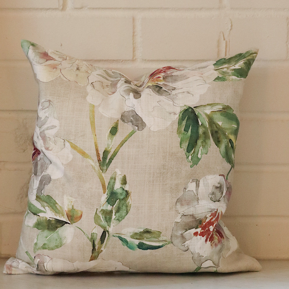 Dahlia Throw Pillow cover - 14&quot; x 14&quot;