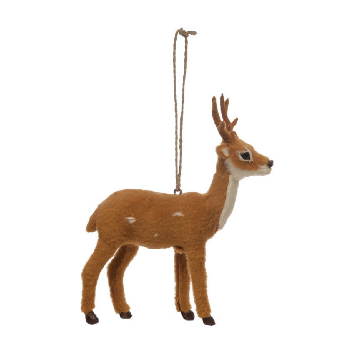 Imperfect Faux Fur Deer Ornament