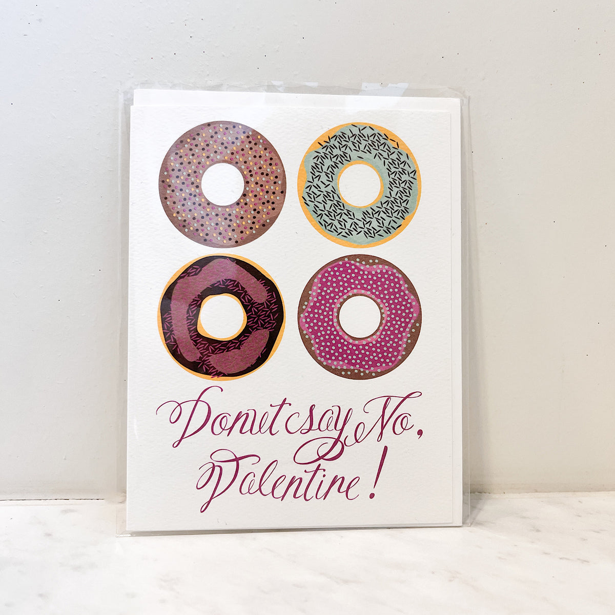 Donut Say No Valentine Card