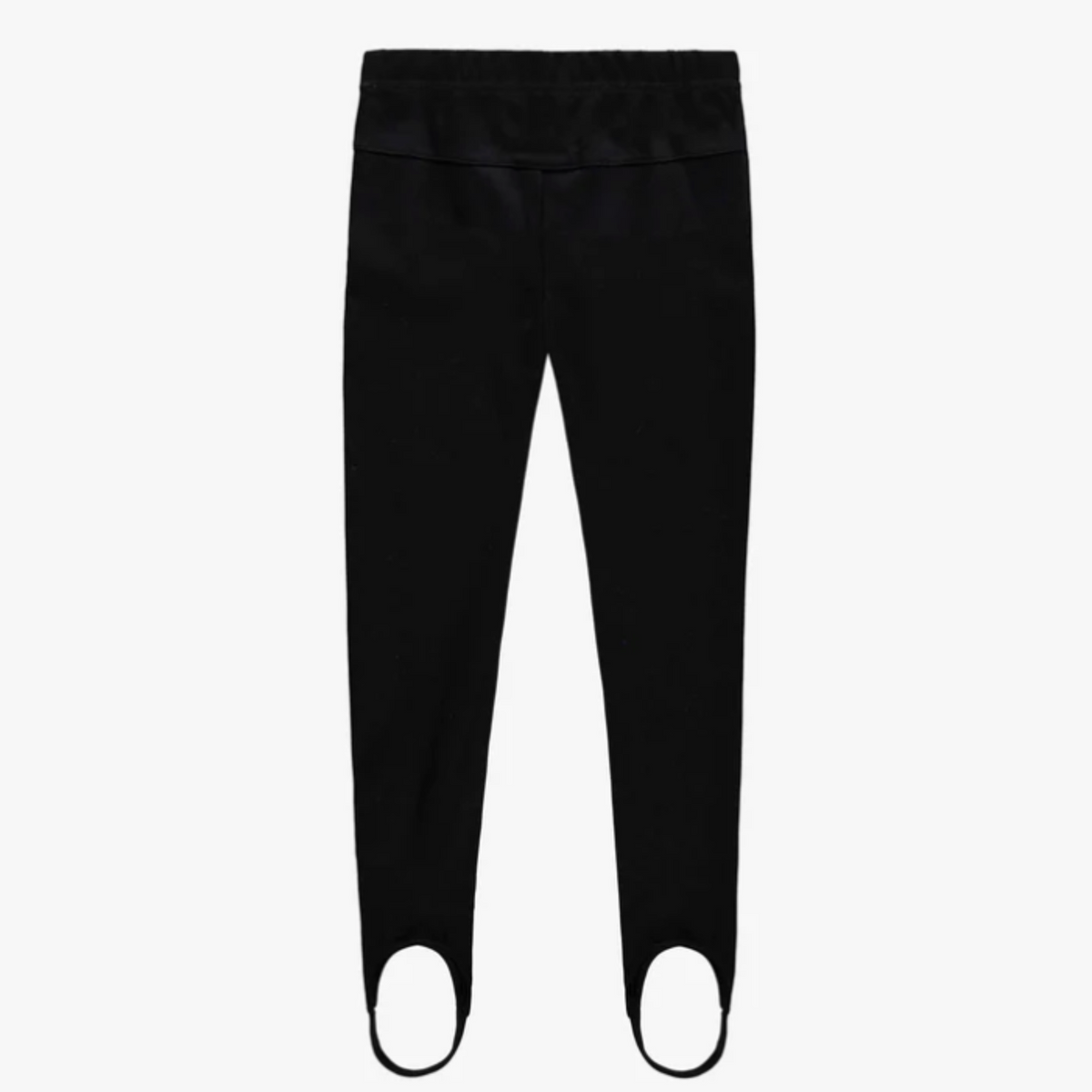 Charcoal Stirrup Pants With Foot Clips in Ponte De Roma, Child