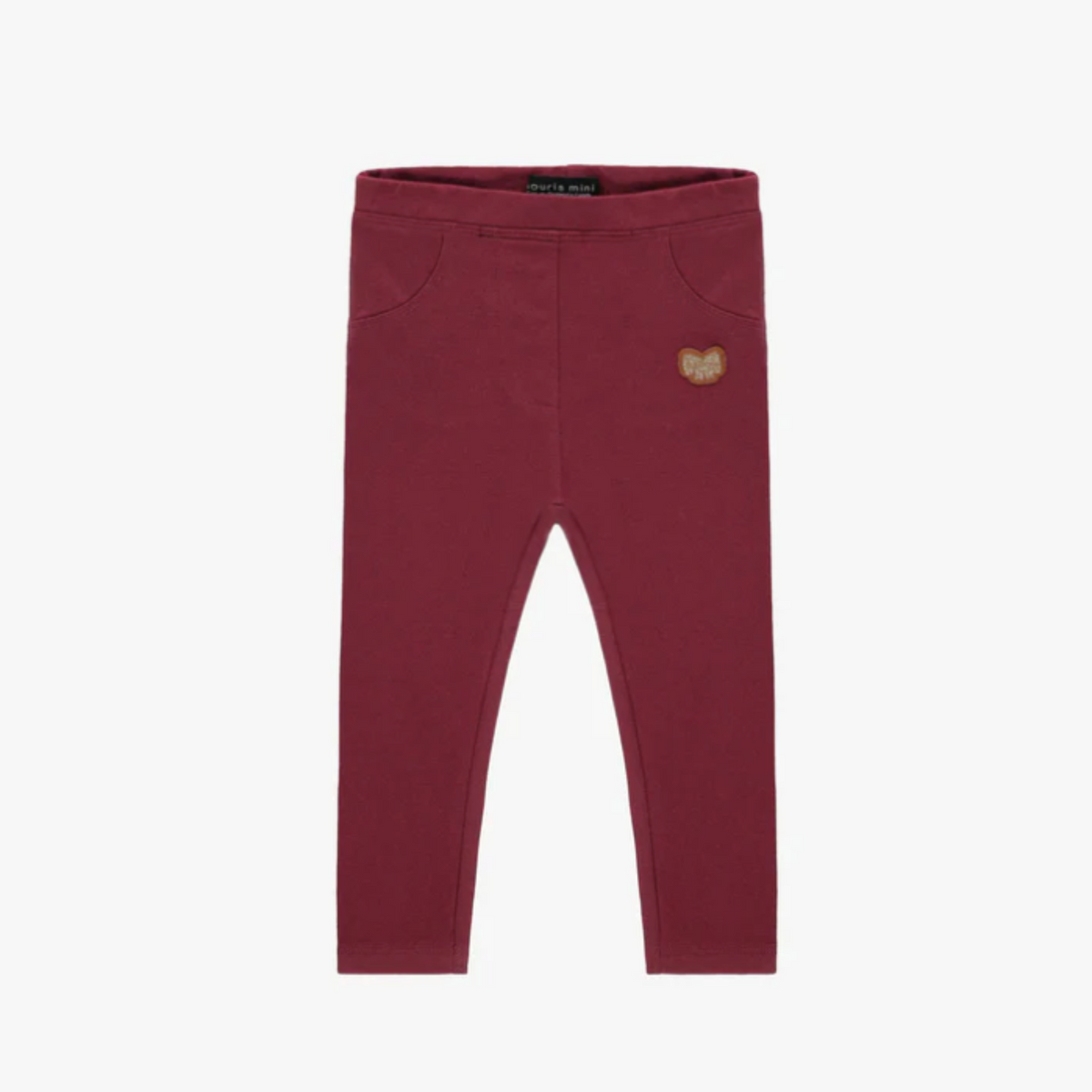 Red Legging with Pockets in Soft Jersey, Toddler