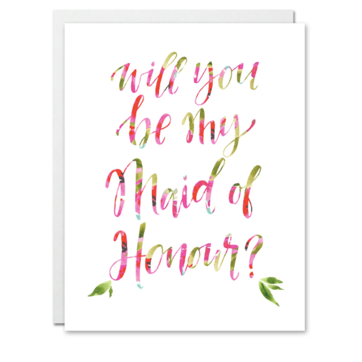 Will You Be My Maid of Honour? Card