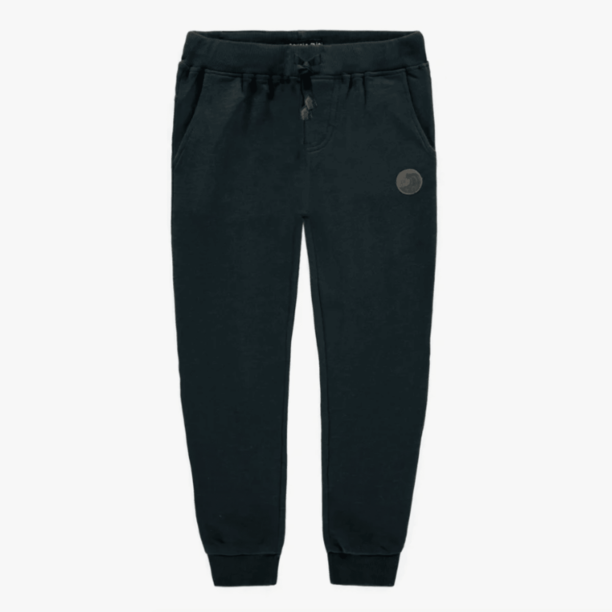 Navy Slim Fit Pants in French Terry
