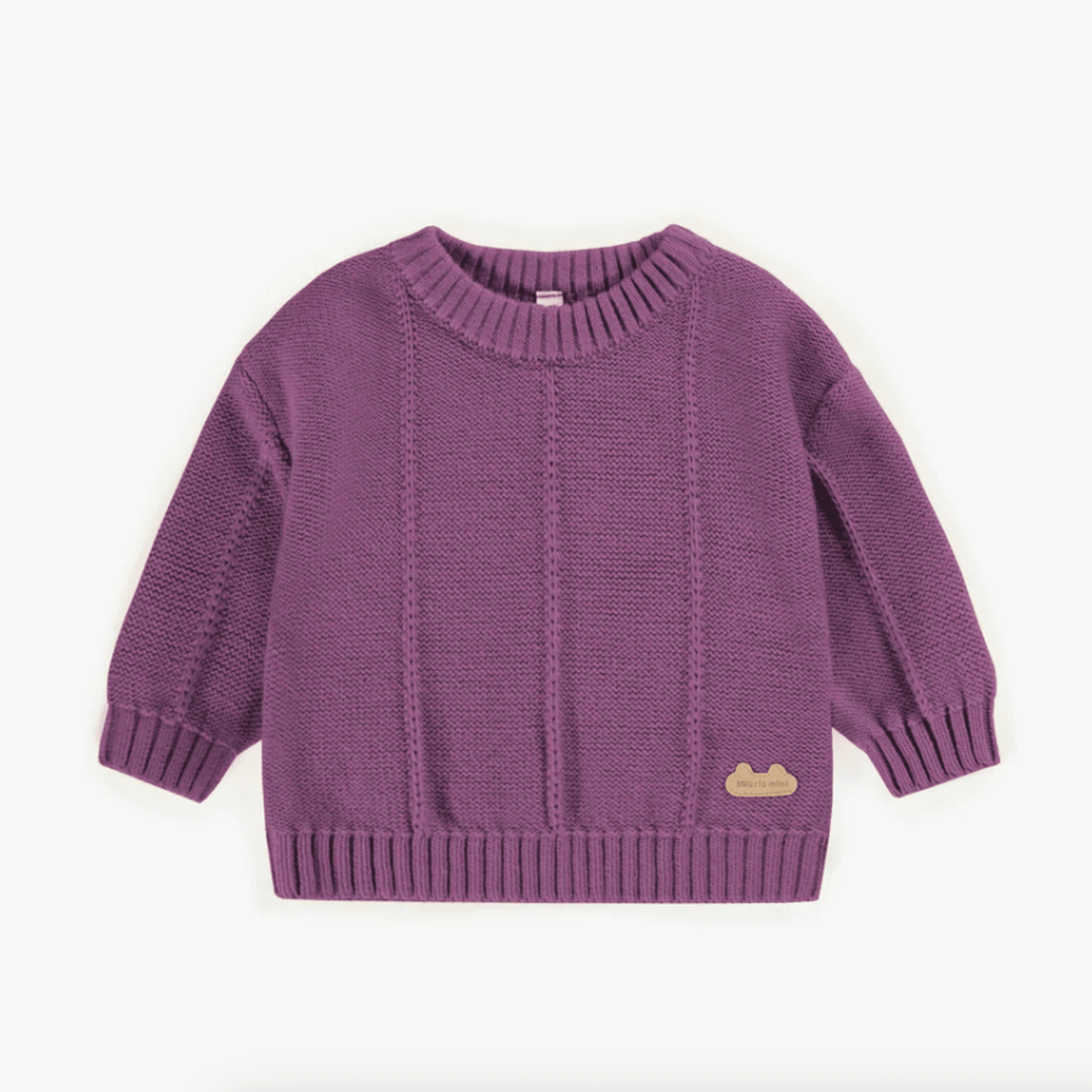Purple Knitted Cashmere Imitation Sweater, Newborn
