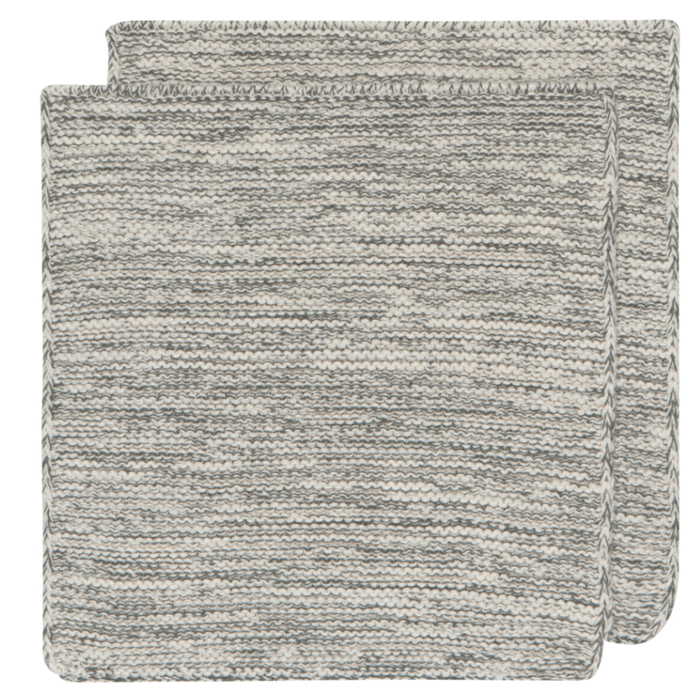 Jade Green Knit Dishcloths - Set of 2