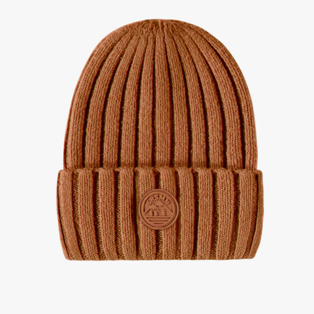 Brown Knitted Toque in Cotton Cashmere, Child