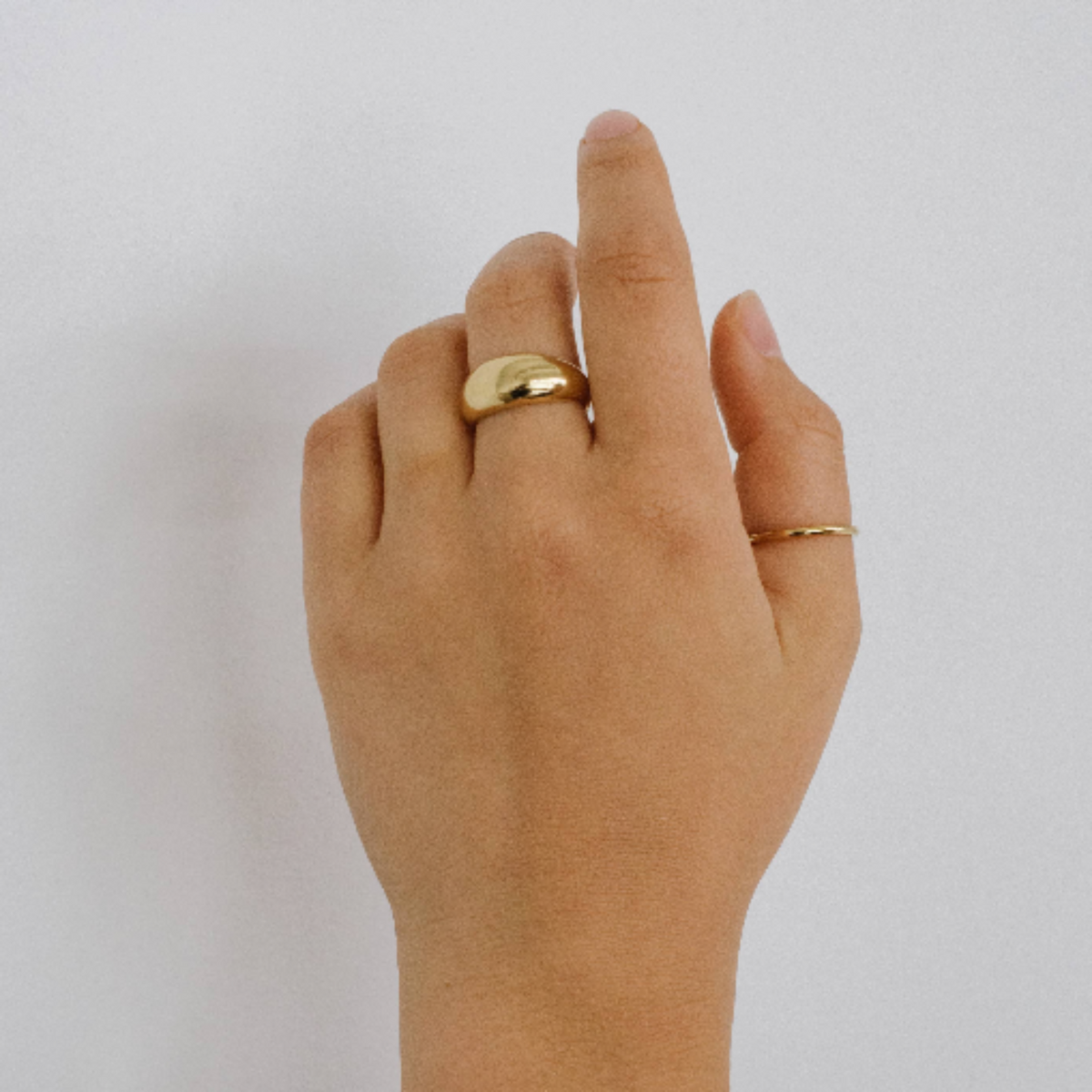 Juno 9mm Dome Ring: 6 / Gold Vermeil