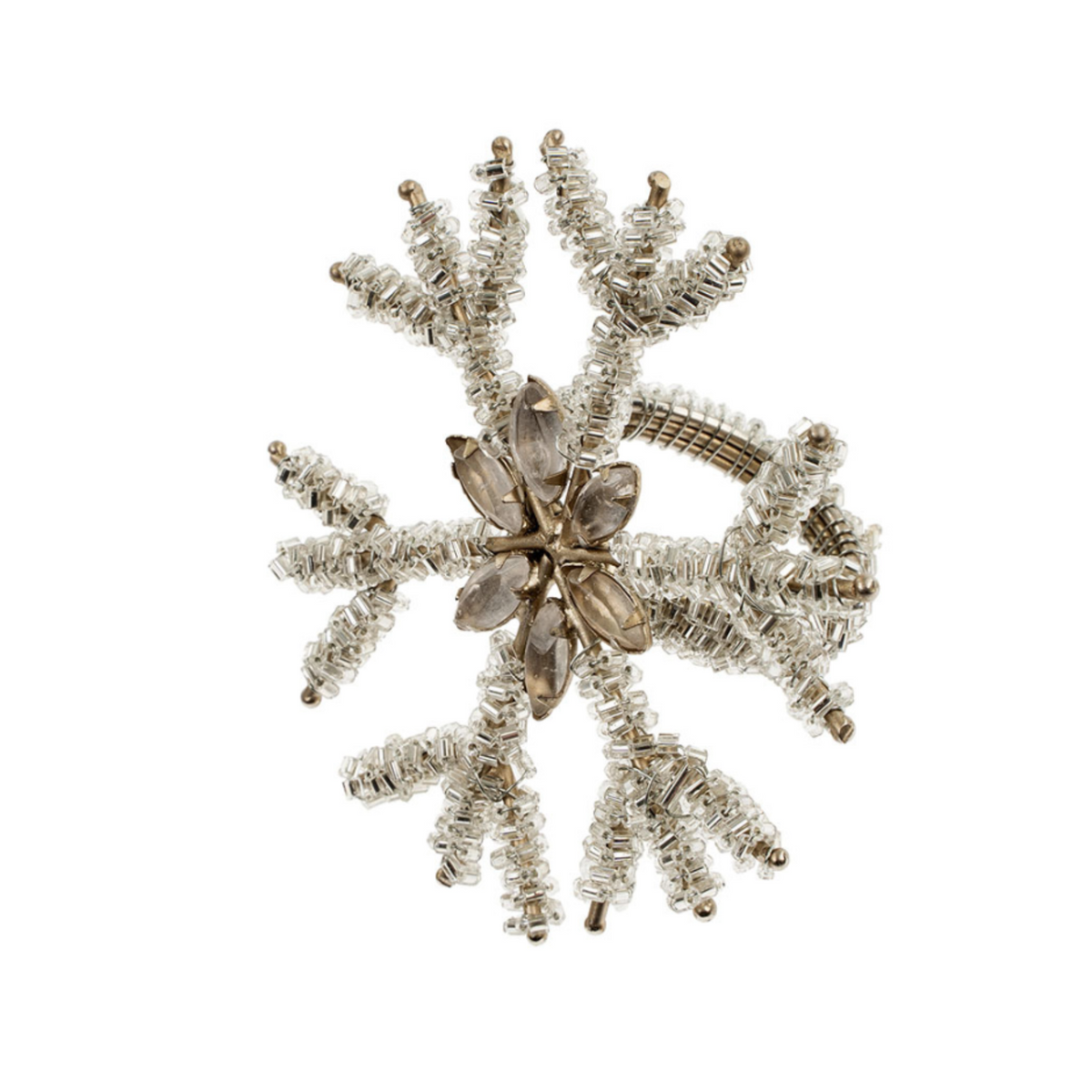Tinsel Snowflake Napkin Ring