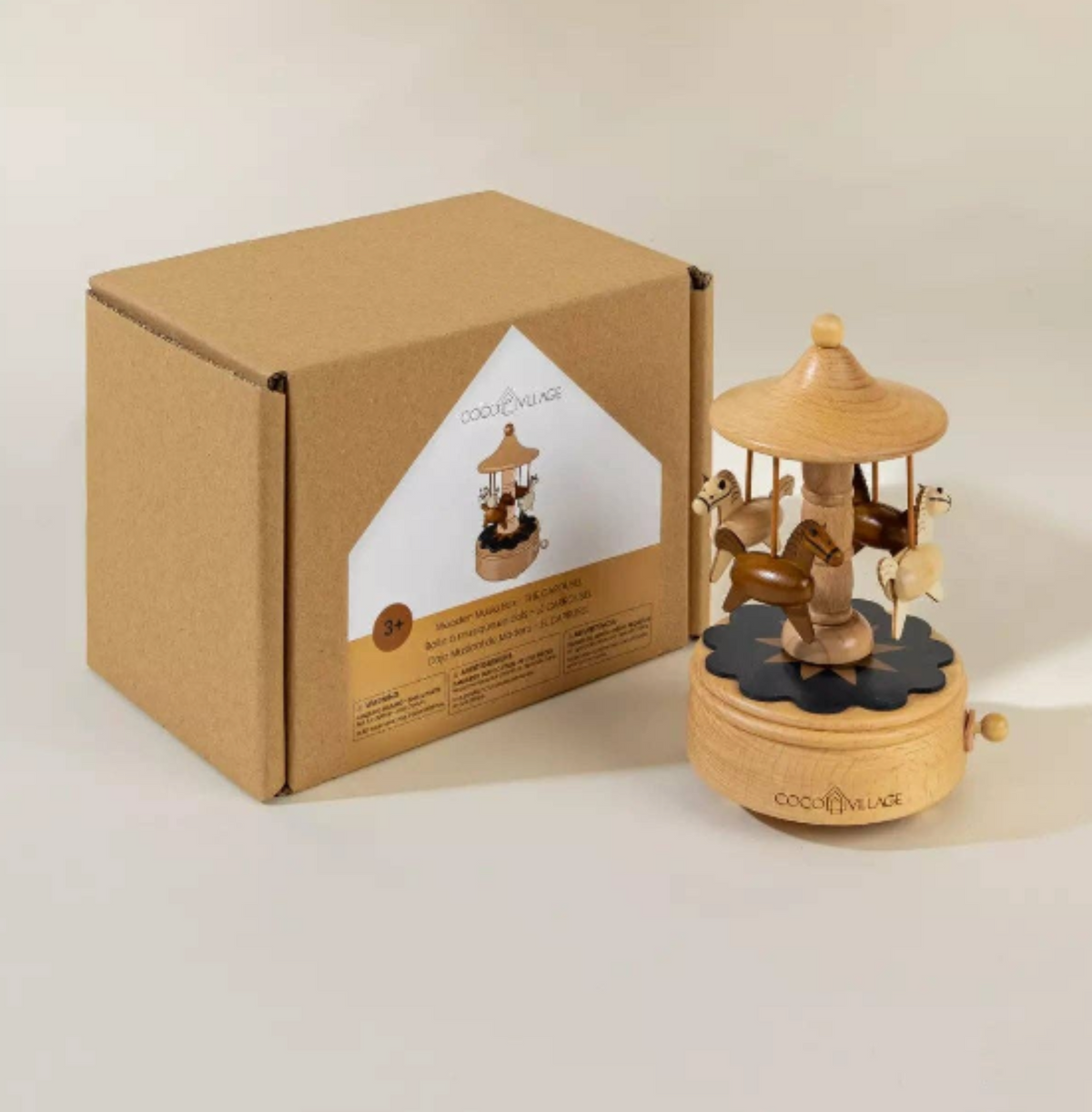 Wooden Music Box - The Carousel