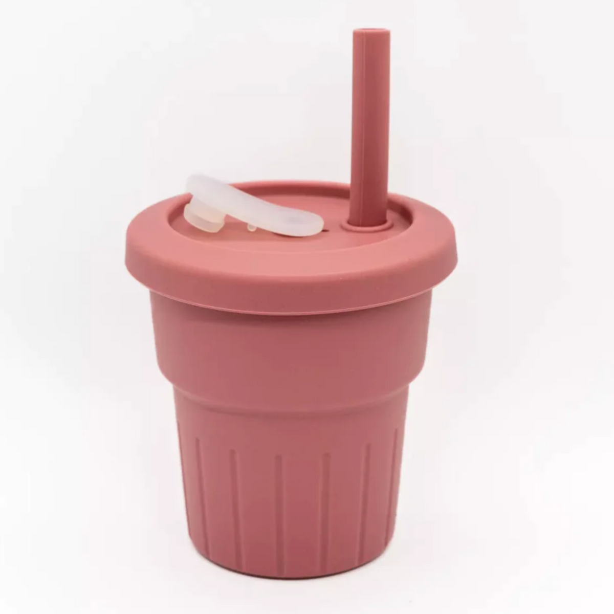 Silicone Cup - Ribbed Smoothie Cup | Pink