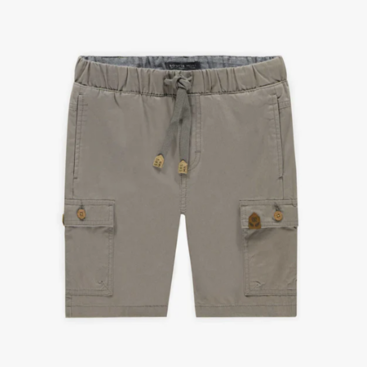 Grey Twill Cargo Shorts