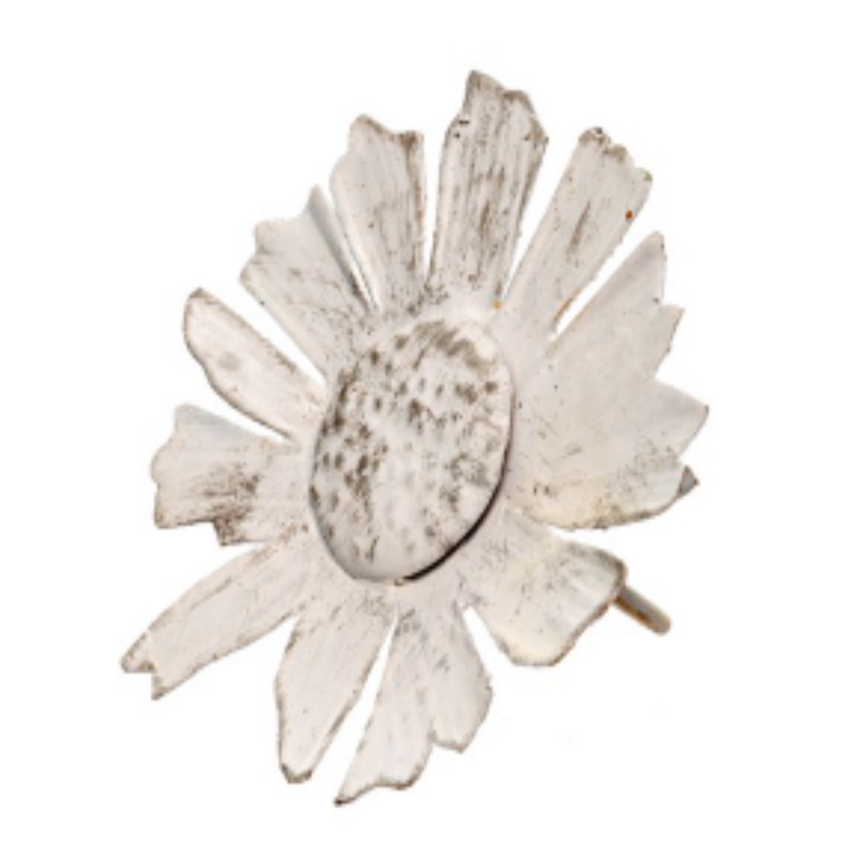 Large Flower Napkin Ring, White