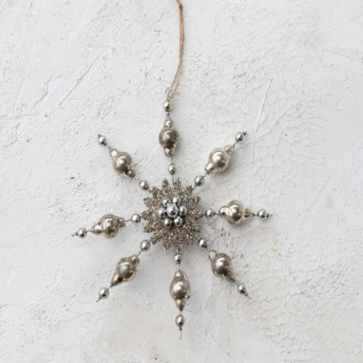 Mercury Glass Snowflake Ornament