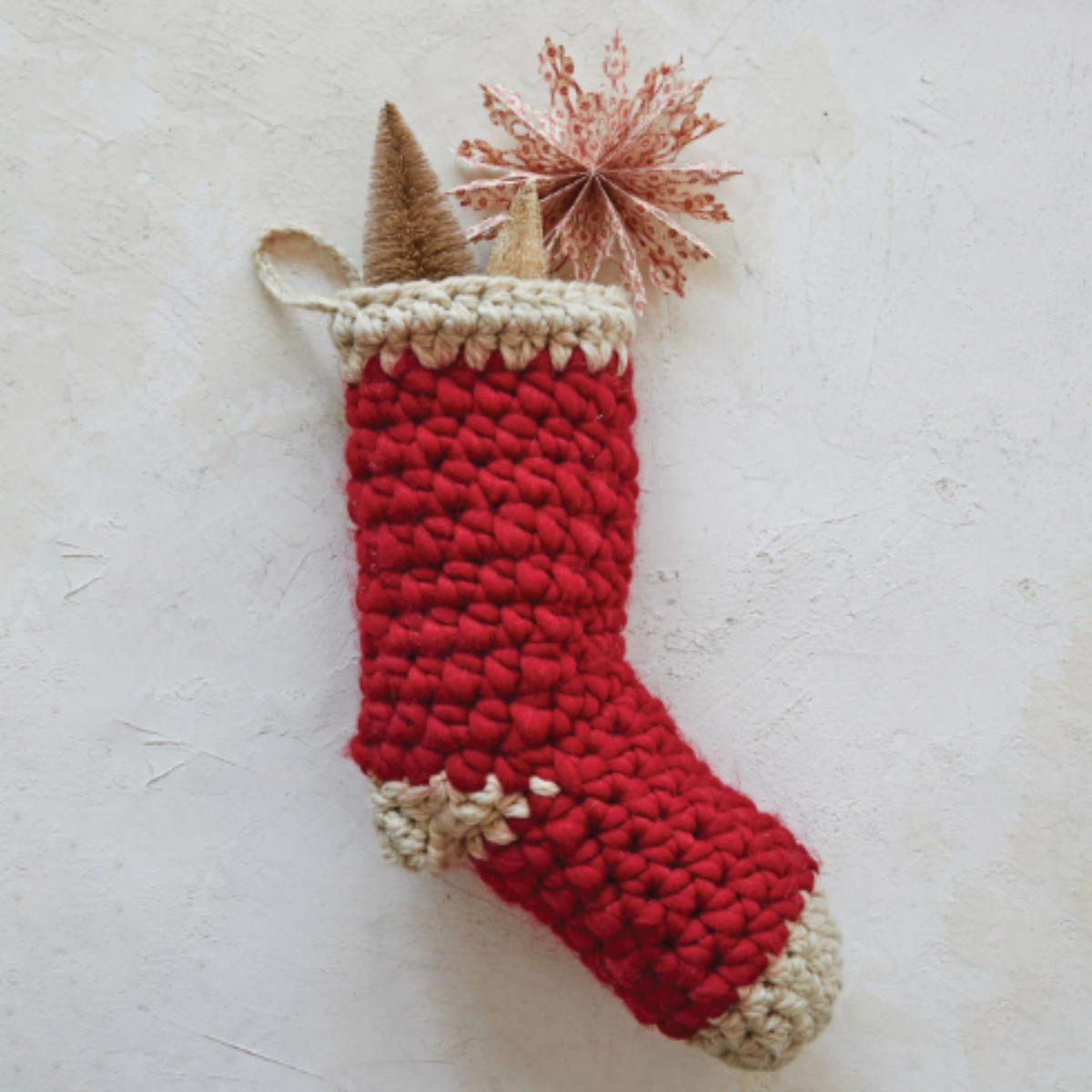 Cotton Crochet Stocking