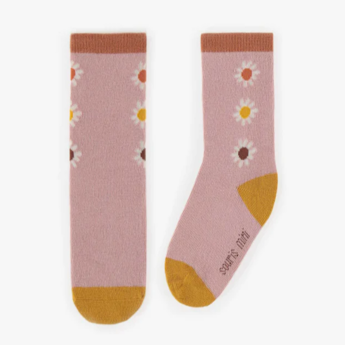 Pink Floral Socks, Baby