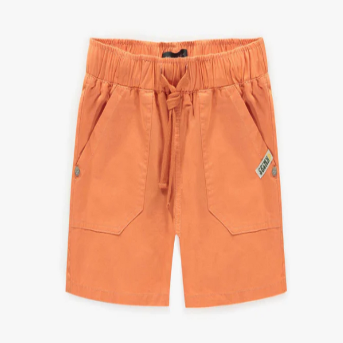 Orange Cotton Bermuda Shorts, Child
