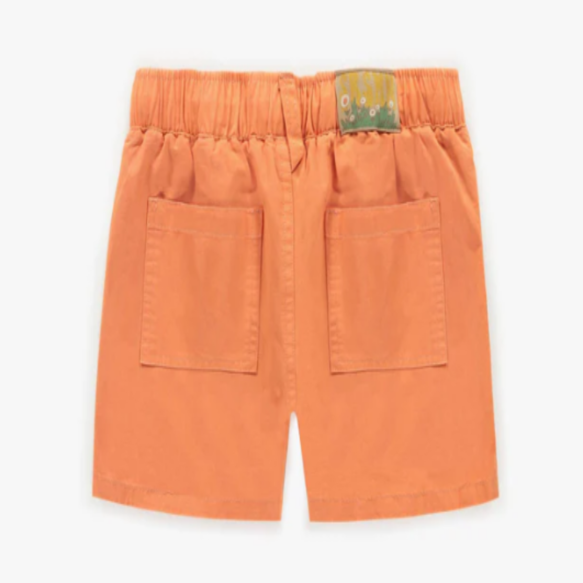 Orange Cotton Bermuda Shorts, Child