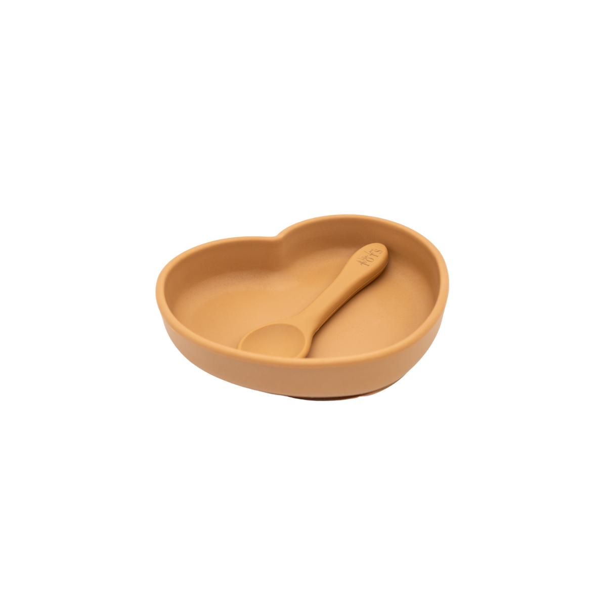 Silicone Suction Heart Plate: Chickpea Pink