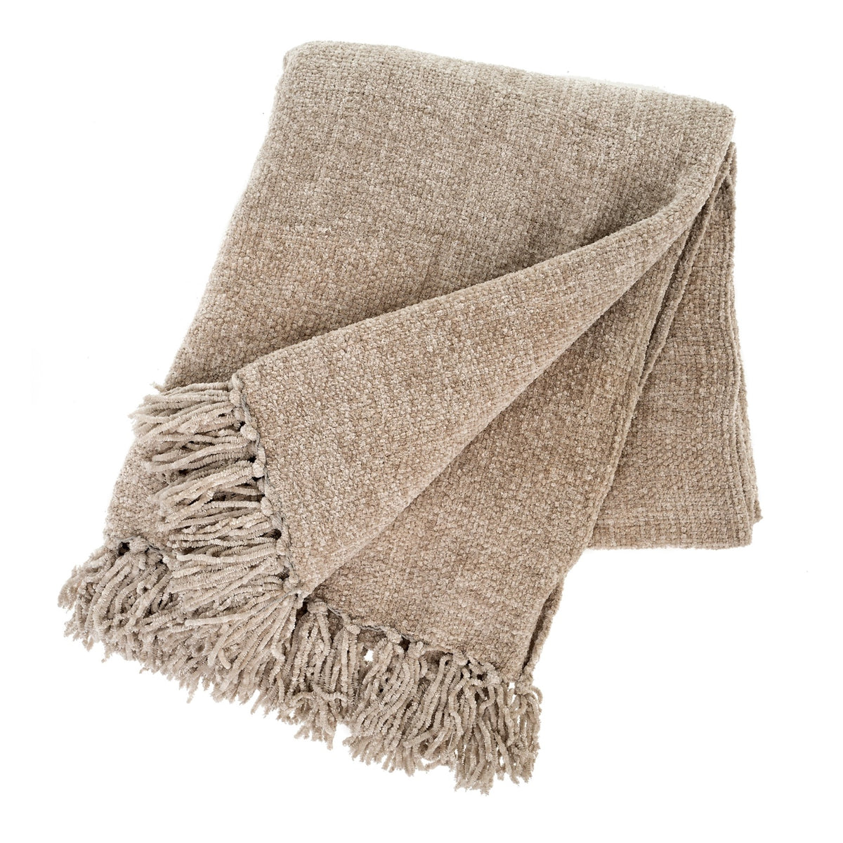 Palisades Chenille Throw, Silver