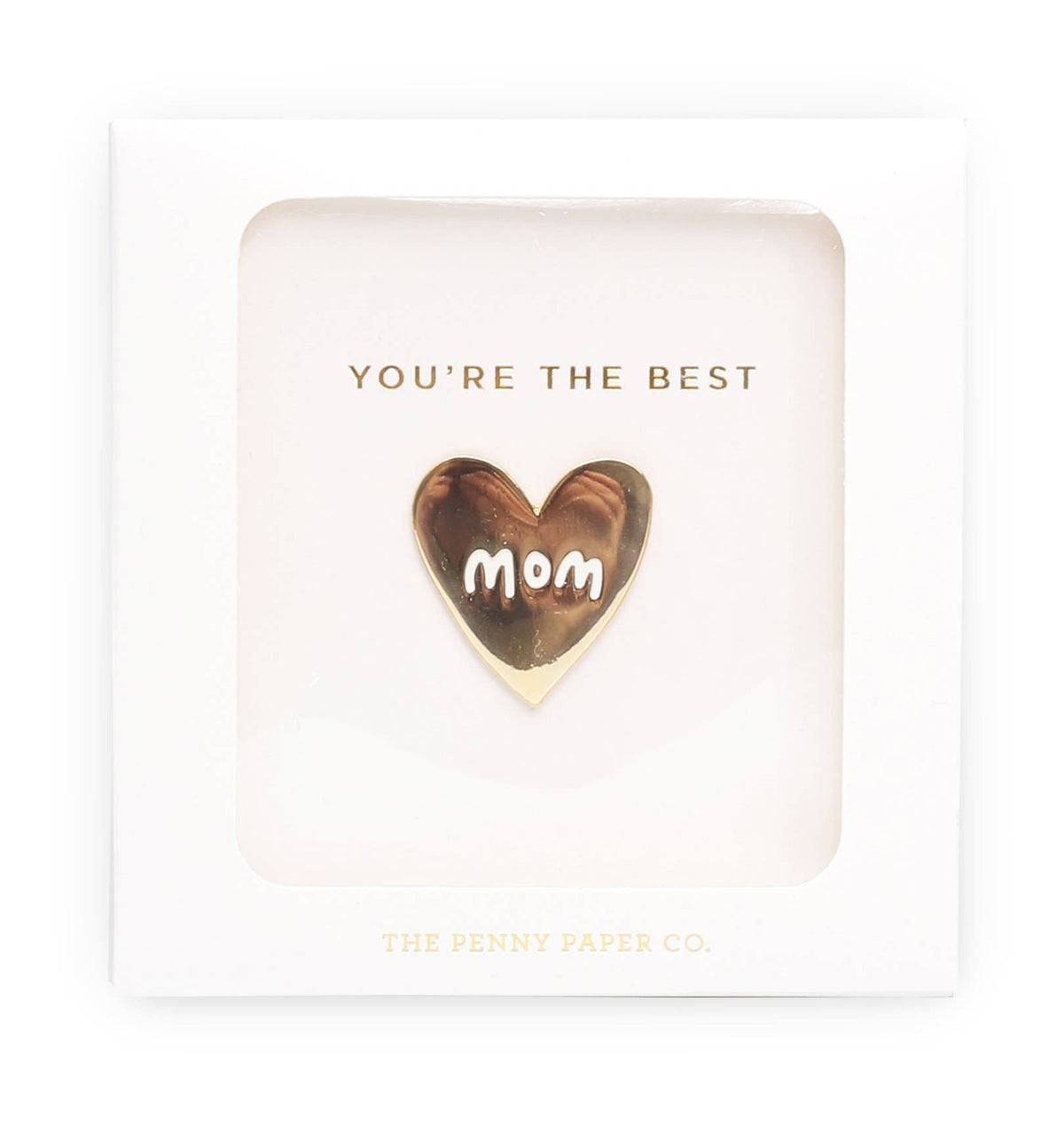 The Penny Paper Co. - You&#39;re The Best Mom | Enamel Pin Boxed Gift Set