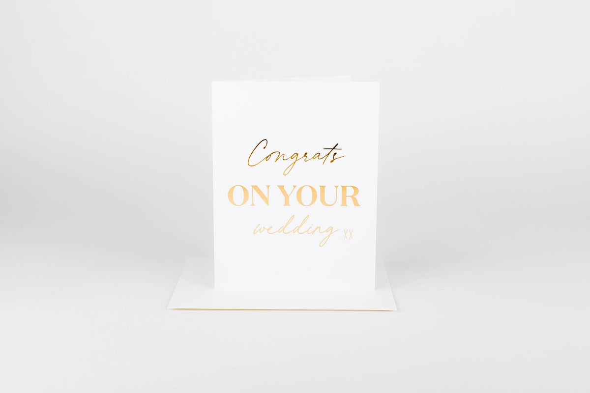 Congrats on your Wedding Day Greeting Card