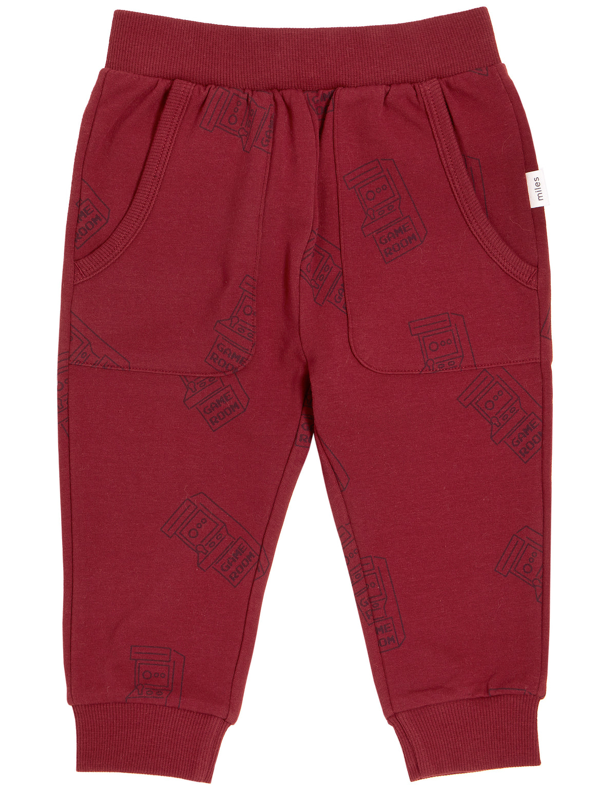 &quot;Game Room&quot; Graphic Jogger - Red