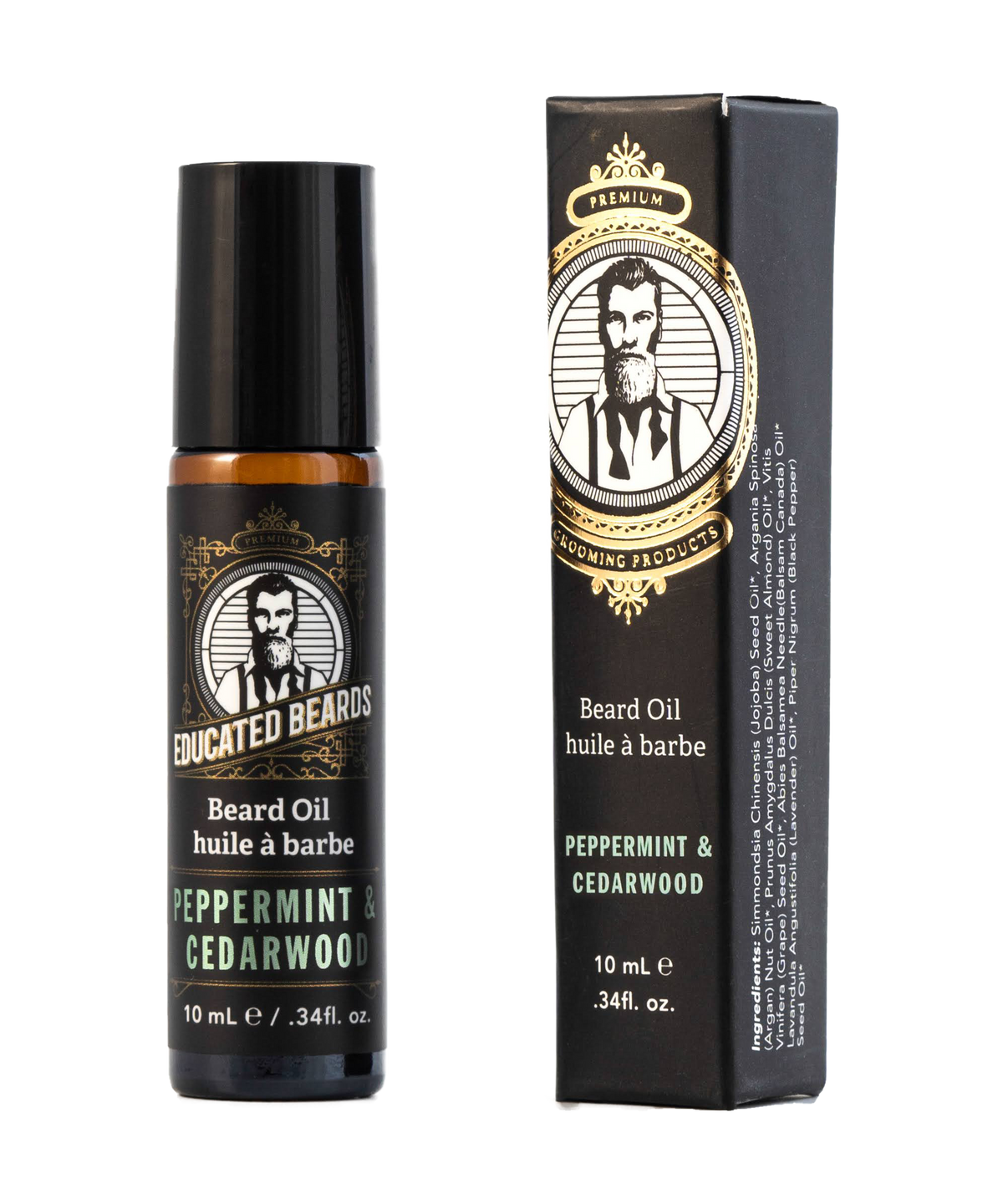 Peppermint Cedarwood  Oil Beard Oil 10ml/.34fl.oz