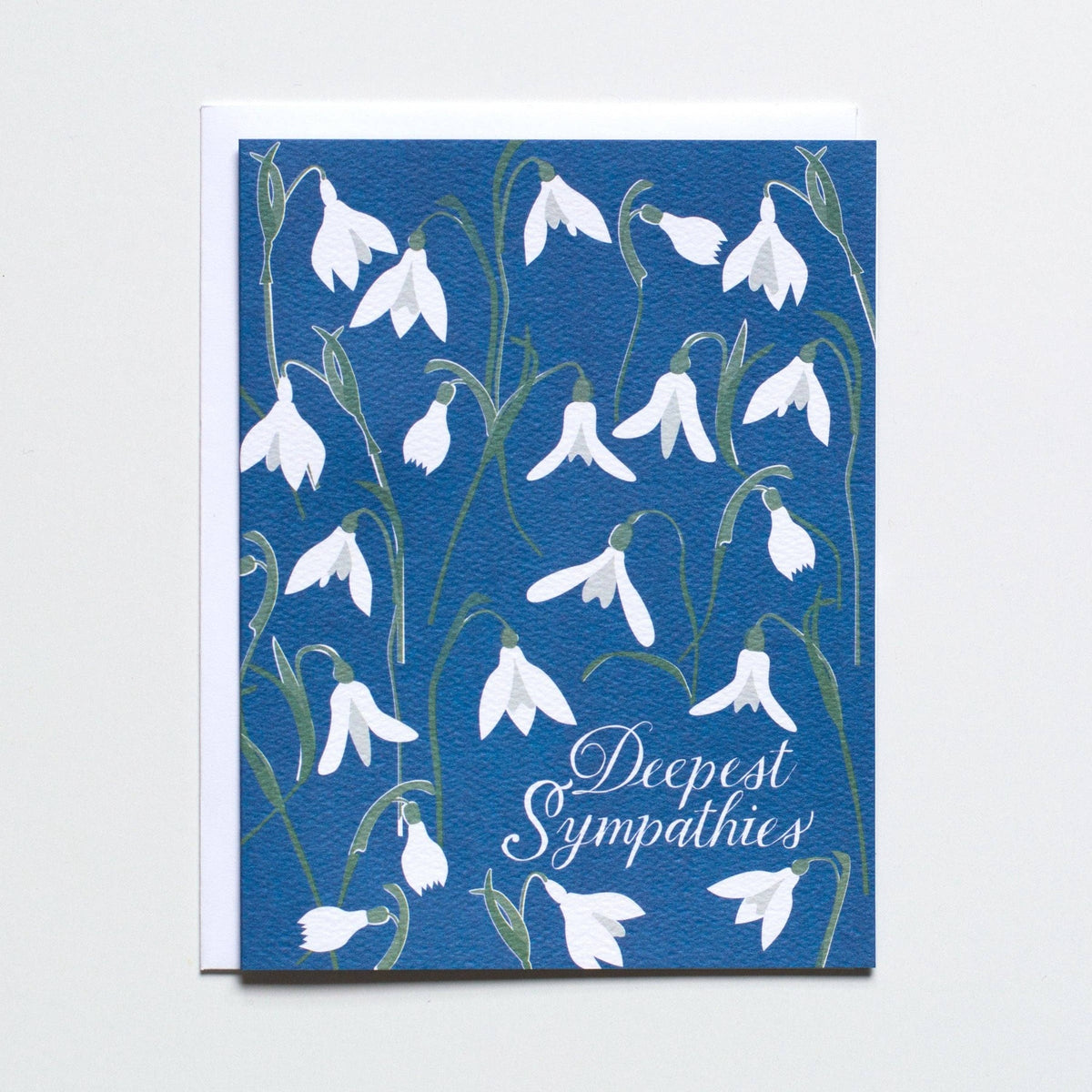 Banquet Workshop - Snowdrops Sympathies Note Card