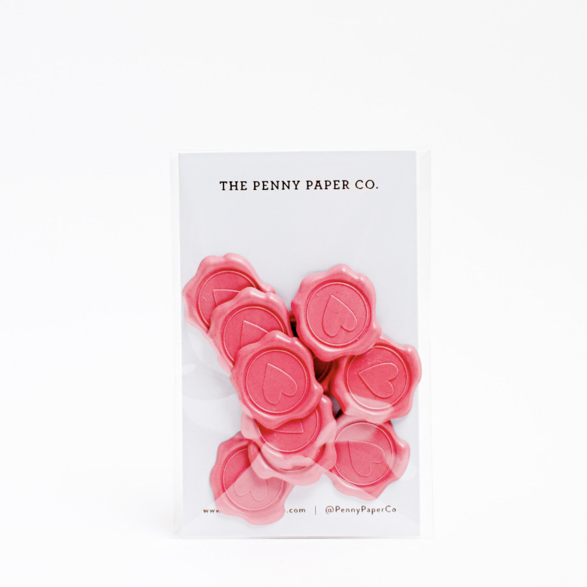 The Penny Paper Co. - Wax Heart Seals (Pink)