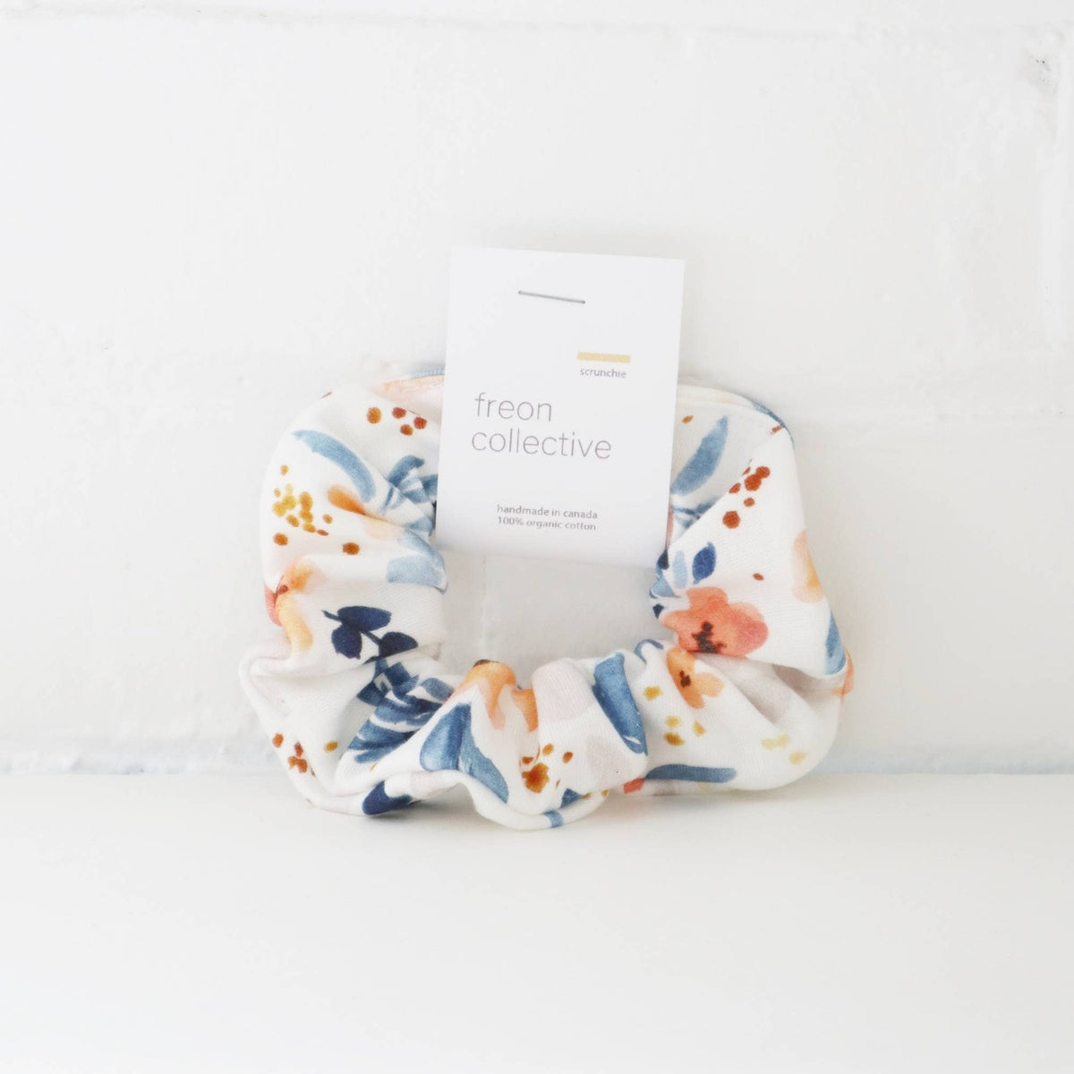 Organic Cotton Hair Scrunchie - Fawn Florals