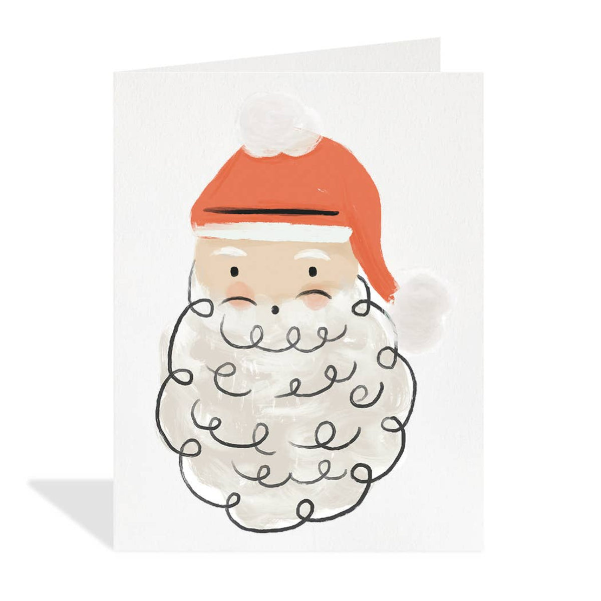 Fluffy Santa - 5-Pack Holiday Cards
