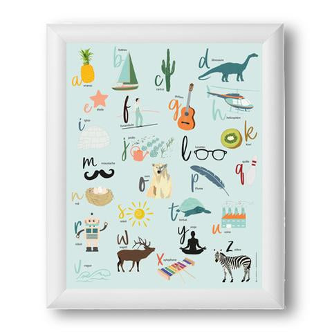 ABC Illustrated Poster - 8x10