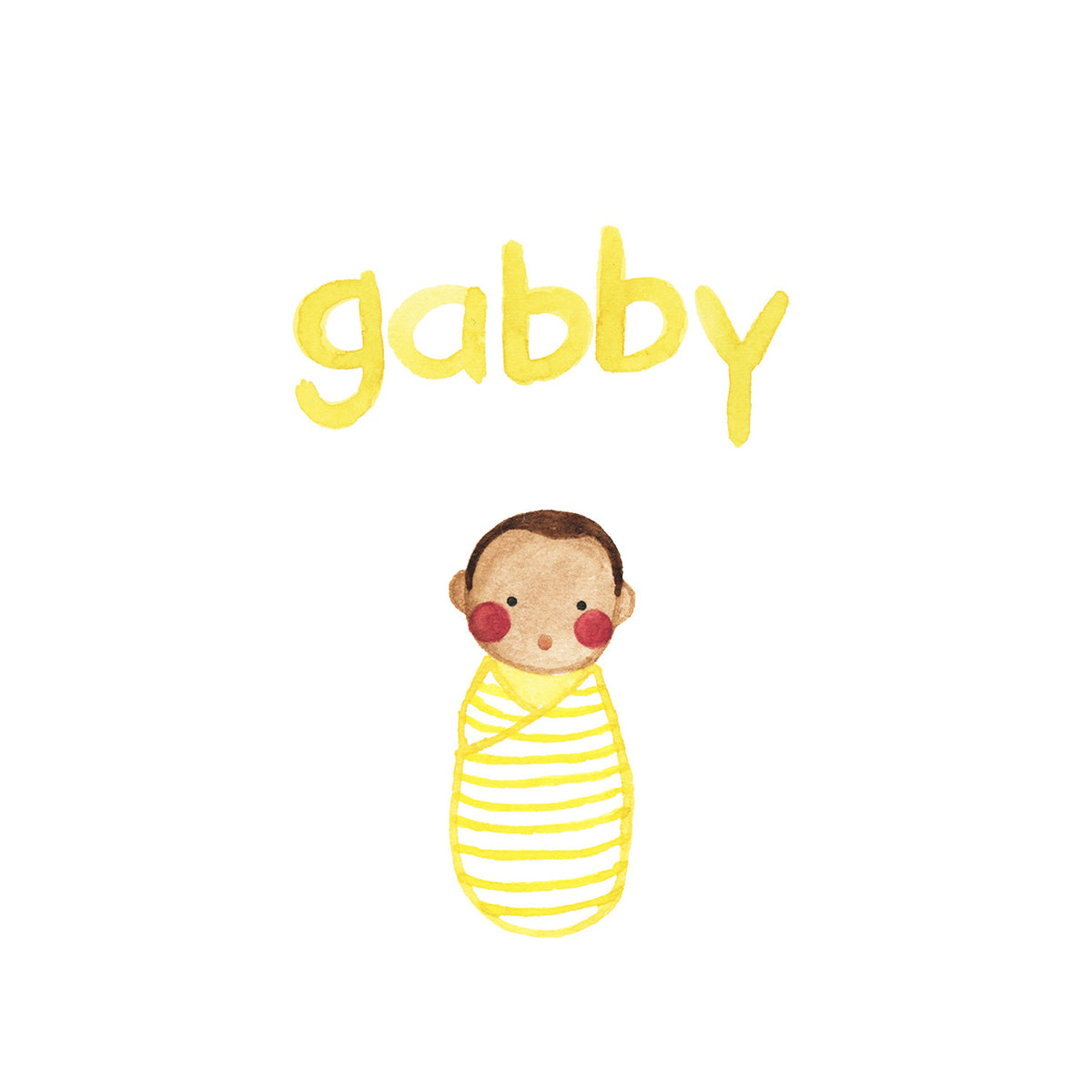 Custom Baby Portrait + Announcement