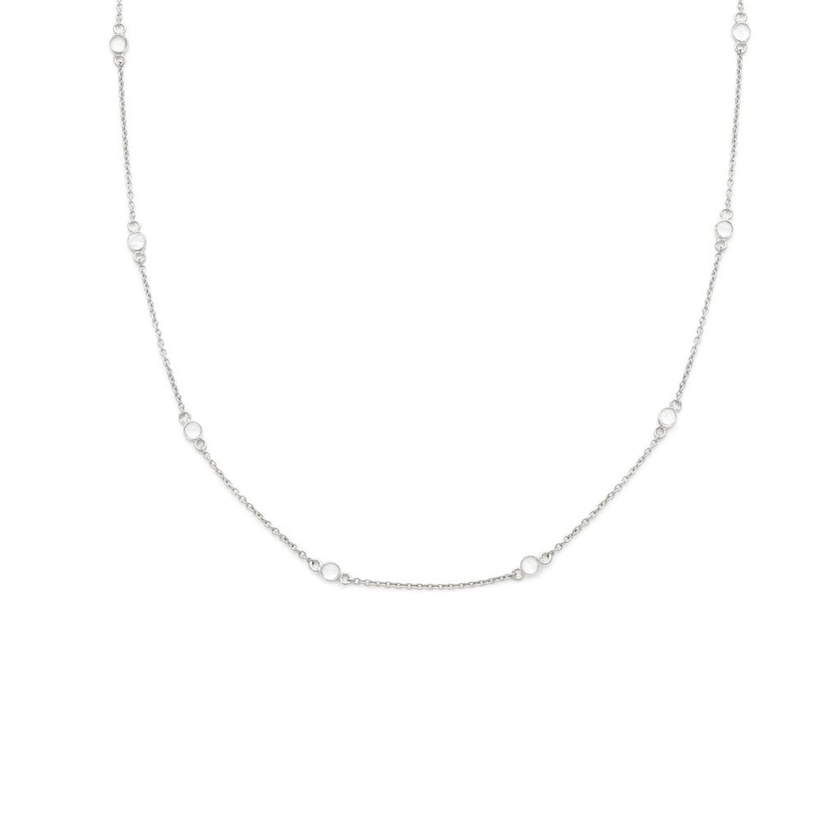 Floatesse Silver Necklace, CZ