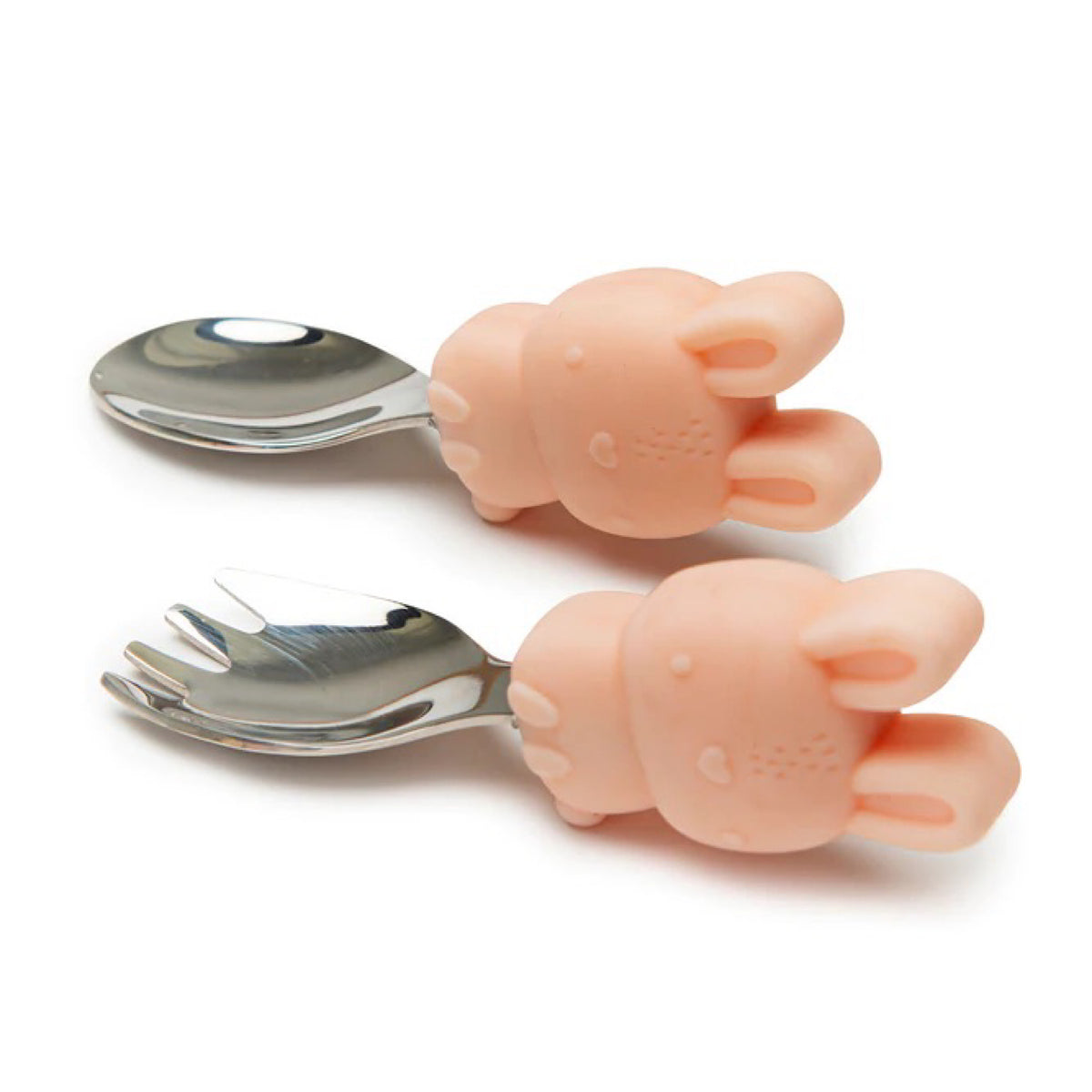 Learning Spoon &amp; Fork Set, Bunny