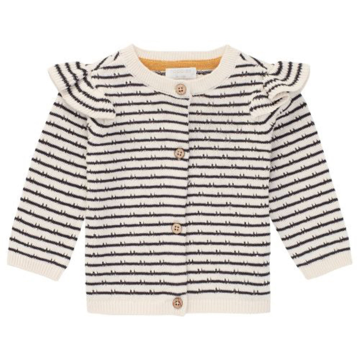 Striped Ruffle Cardigan