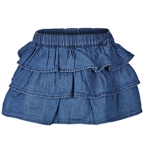 Blue Ruffled Skirt
