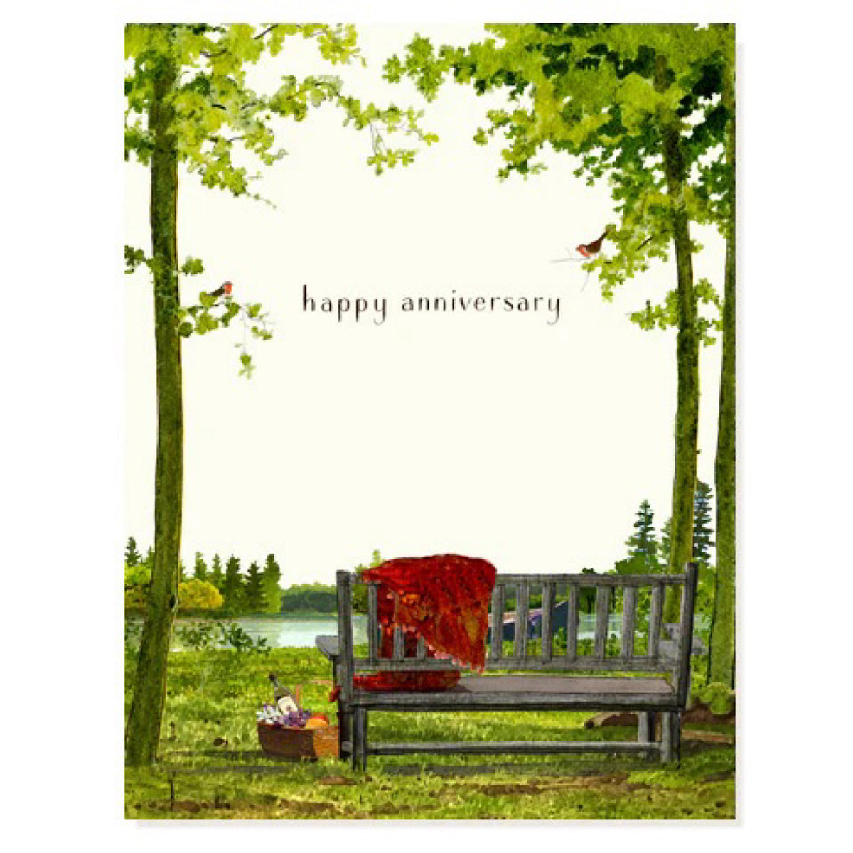 Happy Anniversary Bench Companion Card