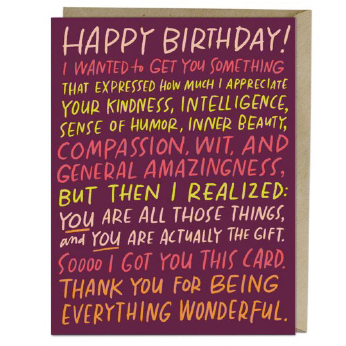 Everything Wonderful Birthday Card