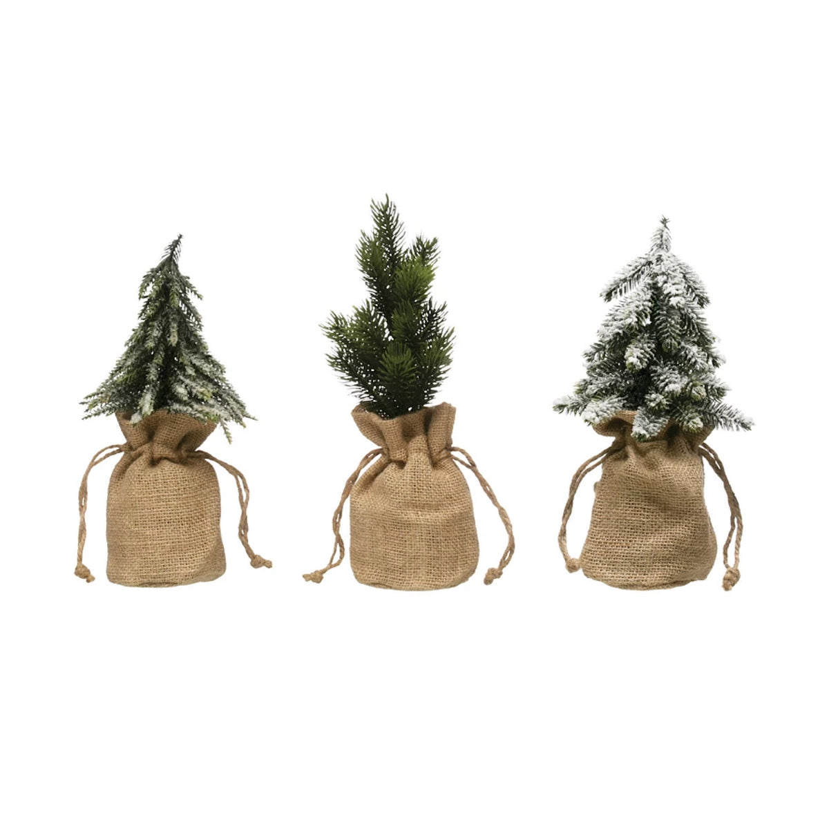Faux Pines Tree with Burlap Base, 3 Styles