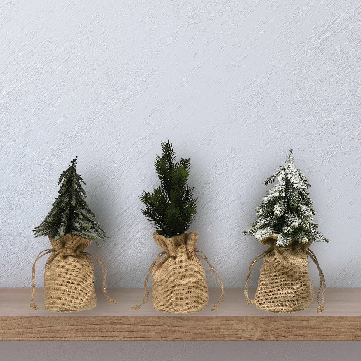 Faux Pines Tree with Burlap Base, 3 Styles