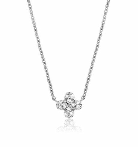 Petite Clover Diamond Necklace