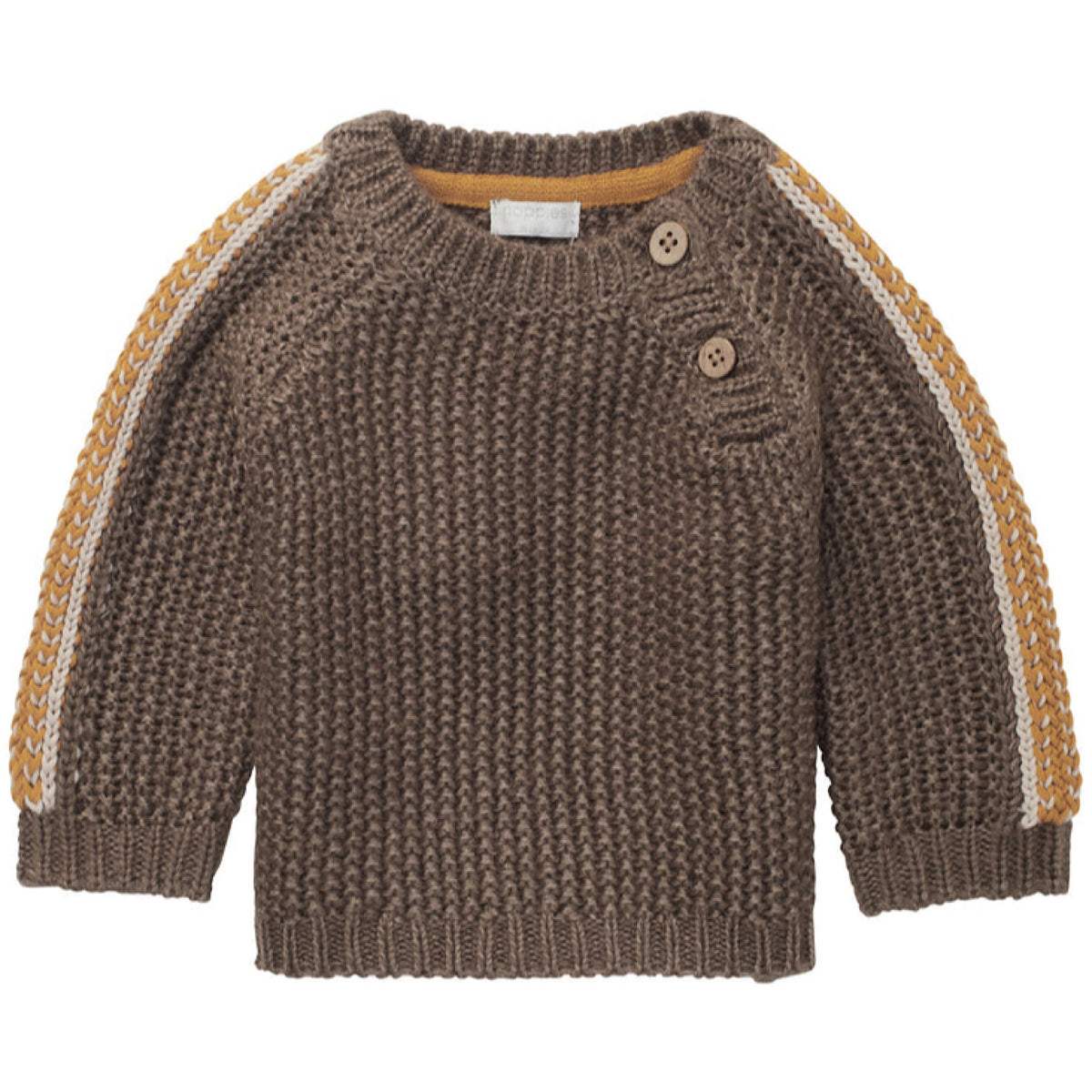 Knit Sweater with Wooden Buttons